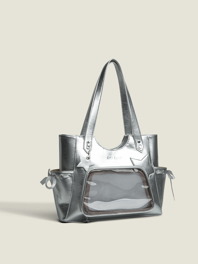 Niche Sweet Transparent Japanese Tote Bag For Women