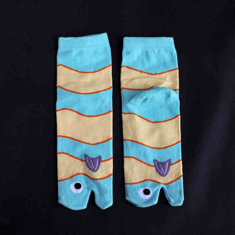 Men's And Women's Cotton Two-finger Socks