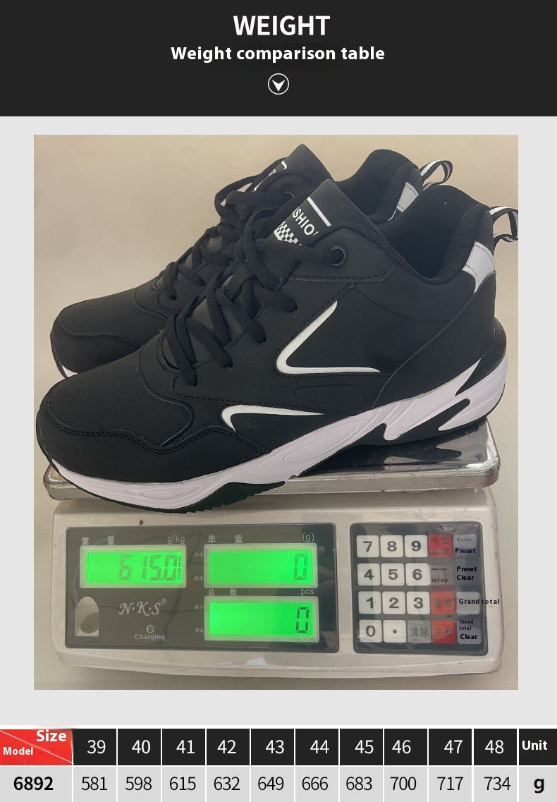 Scarpe da viaggio da corsa impermeabili in pelle da uomo taglie forti