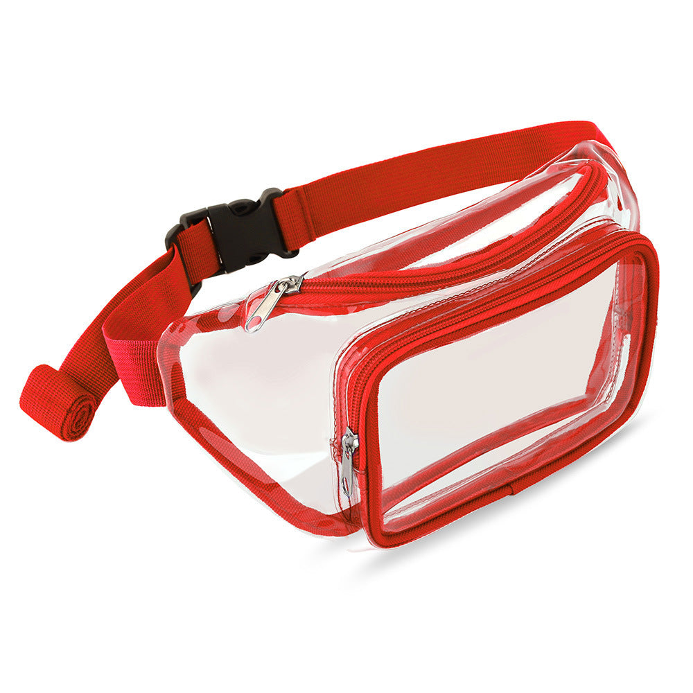 PVC Waist Bag Outdoor Sports Transparent Belt Bag