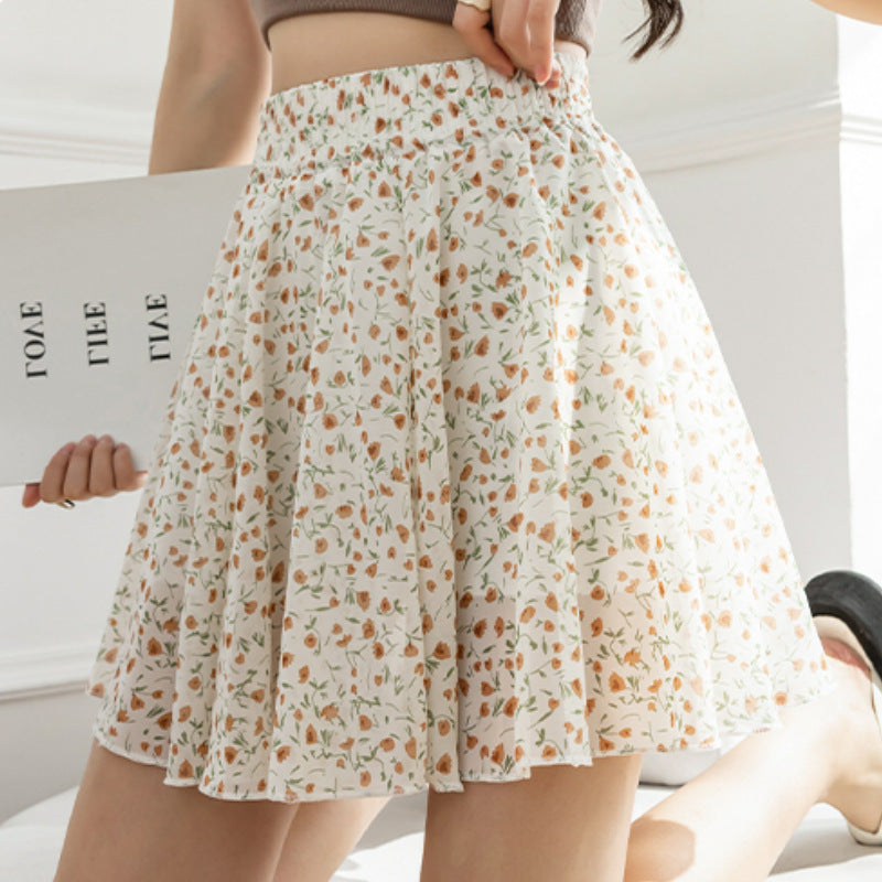 Plus Size Plump Girls Chiffon Floral Dress Children's Summer