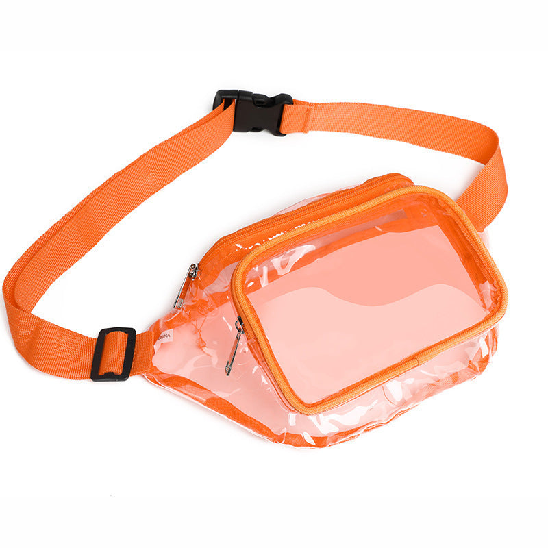 PVC Waist Bag Outdoor Sports Transparent Belt Bag
