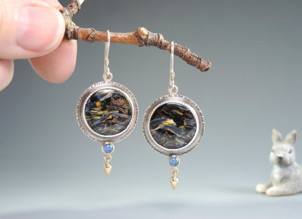 European And American Oil Painting Earrings For Women