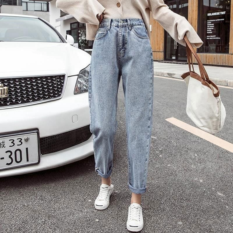 Wide Leg Slimming Student Straight Harem Pants