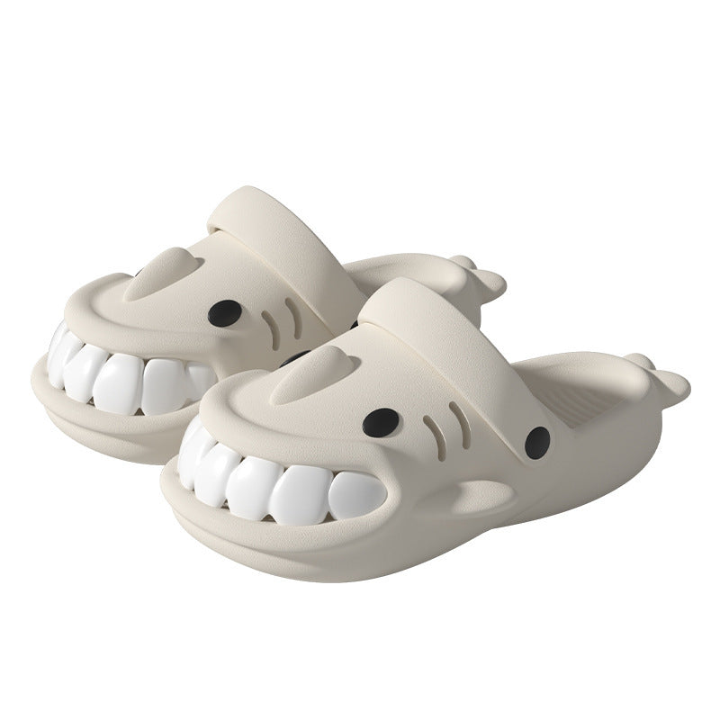 New Cute Funny Shark Slippers Summer Outerdoor Garden Shoes Indoor Non-Slip Floor Home Slipper