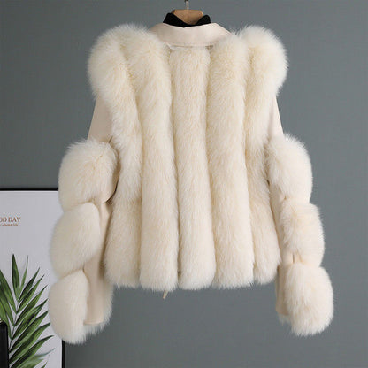 Women's Clothing Imitation Fur Women's Motorcycle Clothing Coat Autumn And Winter Young Coat