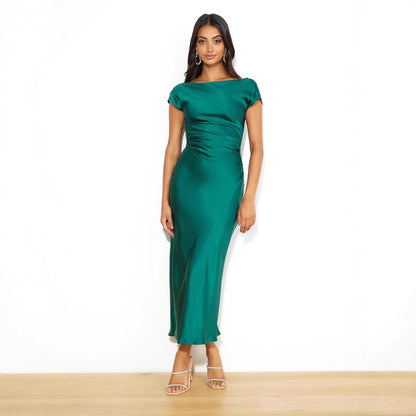Off-shoulder Sexy Backless Fishtail Long Dress