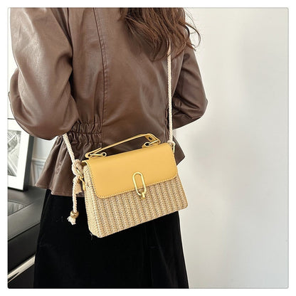 Handbag Western Style One-shoulder Versatile Woven Bag