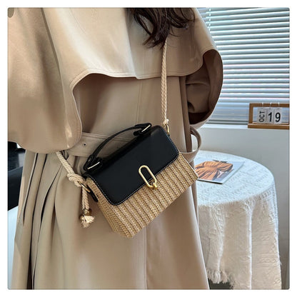 Handbag Western Style One-shoulder Versatile Woven Bag