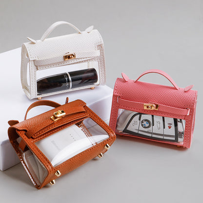 Internet Celebrity Transparent Handbag Cross-body Bag Storage Bag