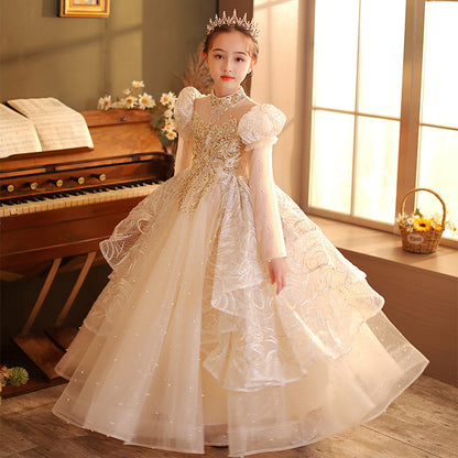 Children Birthday Princess  Little Girl Host Children Dress