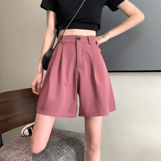 Casual Straight-leg Fifth Wide-leg Pants