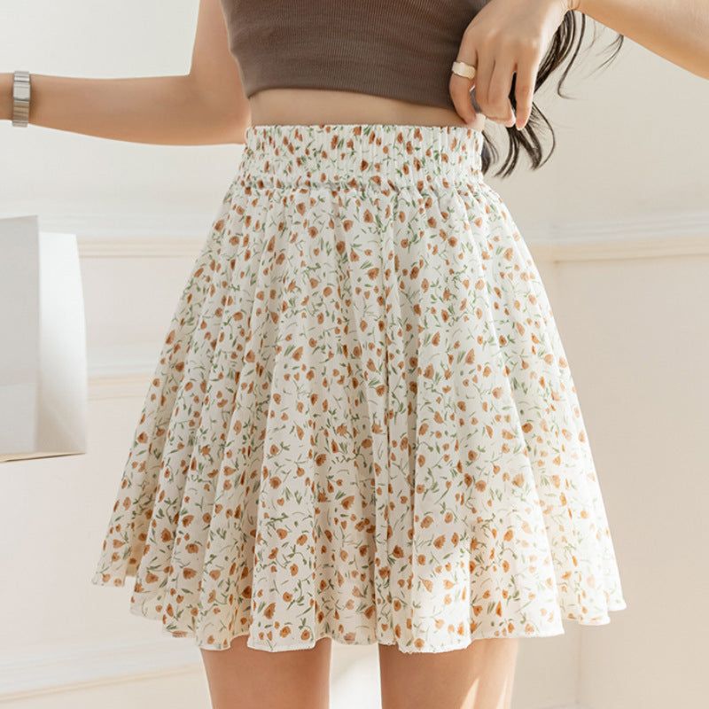 Plus Size Plump Girls Chiffon Floral Dress Children's Summer