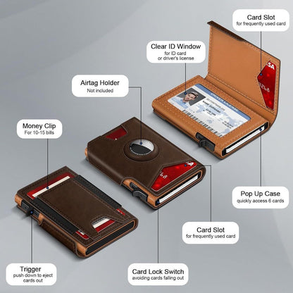 Metal Card Bag Men's RFID Anti-theft Swiping