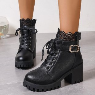 Fall Winter Fashion Korean Style Plus Size Short Boots Women