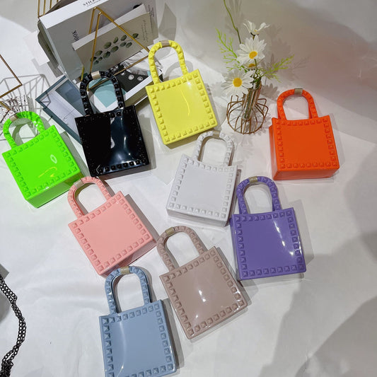 Fashion Small Rivet Square Bag One-shoulder Crossbody