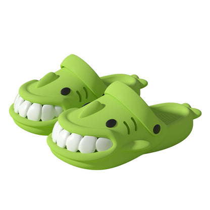 New Cute Funny Shark Slippers Summer Outerdoor Garden Shoes Indoor Non-Slip Floor Home Slipper