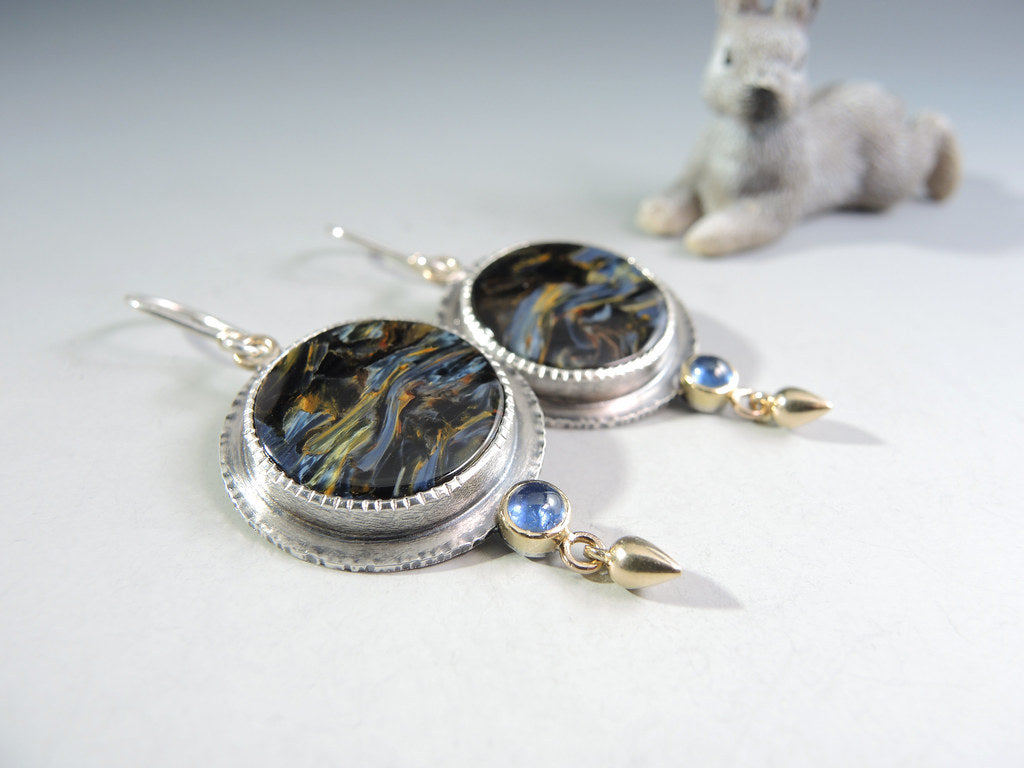 European And American Oil Painting Earrings For Women