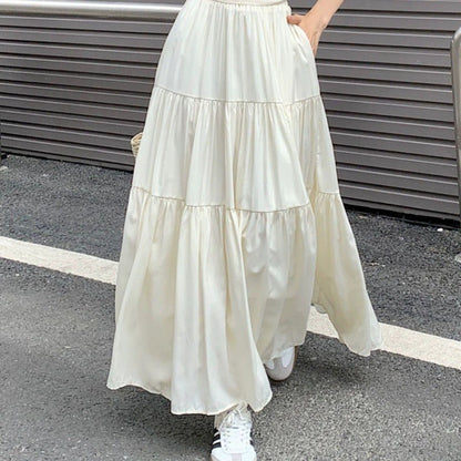 Spring Women's New French Style All-matching Solid Color Casual Dress