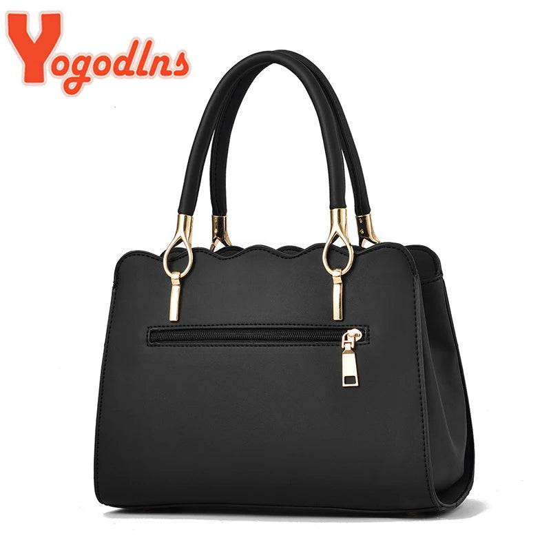 Yogodlns Women Handbags Ladies Large Tote Bag Female Square Shoulder Bags Bolsas Femininas Sac PU Leather Hairball Crossbody Bag