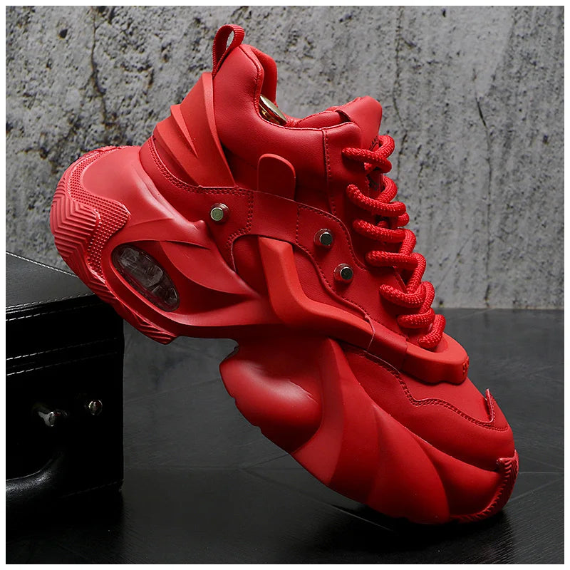 2024 Trendy New Men Platform Sneakers Comfort Breathable Men Designer Shoes Original Men's Red Sneakers Zapatillas De Hombre