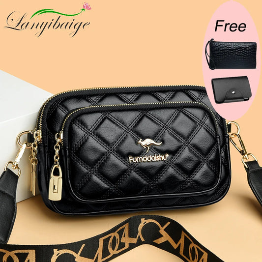 High Quality Purse Leather Luxury Handbag Women Shoulder Bags Designer Crossbody Bag for Female Bag Fashion Ladies Messenger Sac