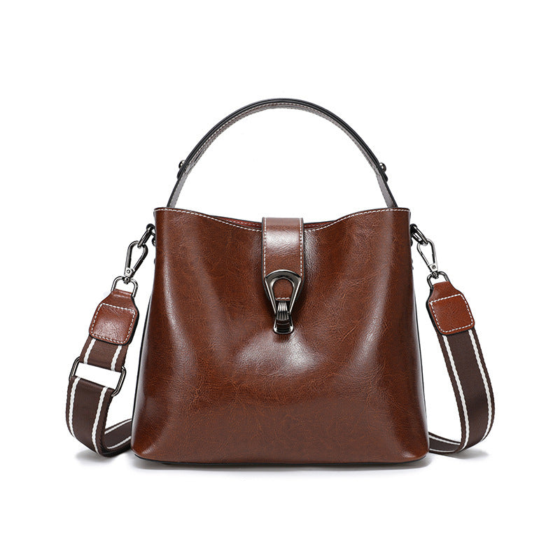 Women's Autumn And Winter Bucket Bag Shoulder Messenger Bag