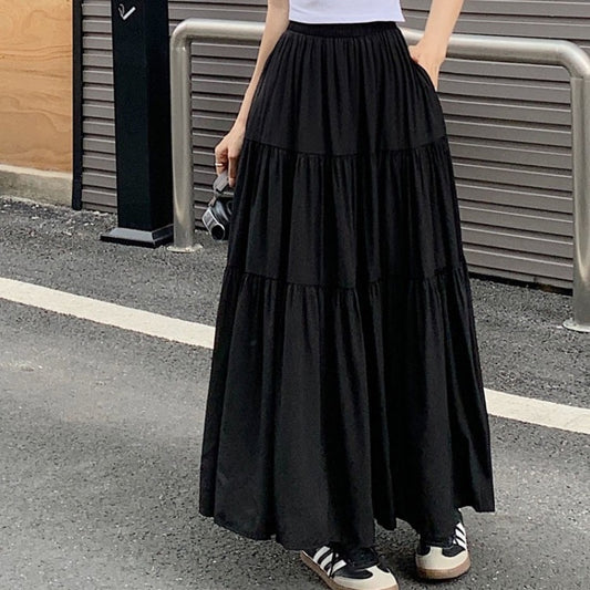 Spring Women's New French Style All-matching Solid Color Casual Dress