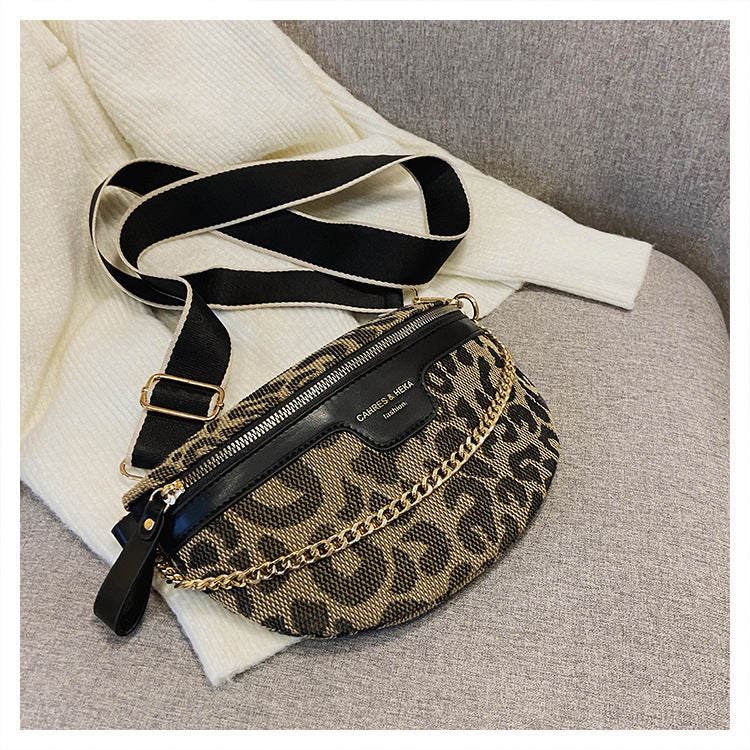 Women's Retro Fashion Leopard-print Shoulder Bag