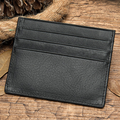 First Layer Cowhide Card Holder Fashion Simple Card Holder