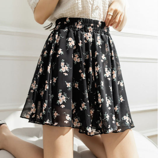 Plus Size Plump Girls Chiffon Floral Dress Children's Summer