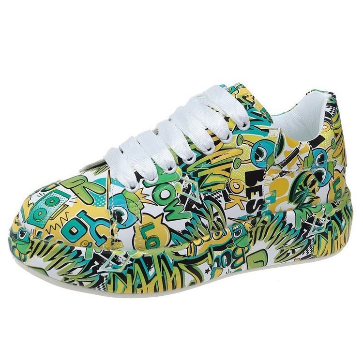 New Style Women's Shoes Graffiti Sneakers Casual Sports